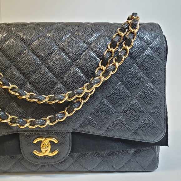 Chanel Maxi Single Flap Caviar Ghw - Picture 7 of 12